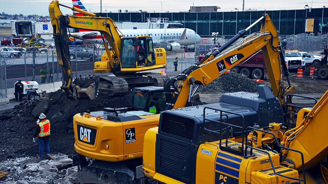 Ongoing Construction at LaGuardia Airport.