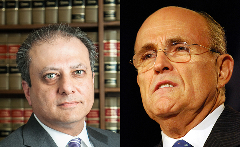 Preet Bharara and Rudy Giuliani