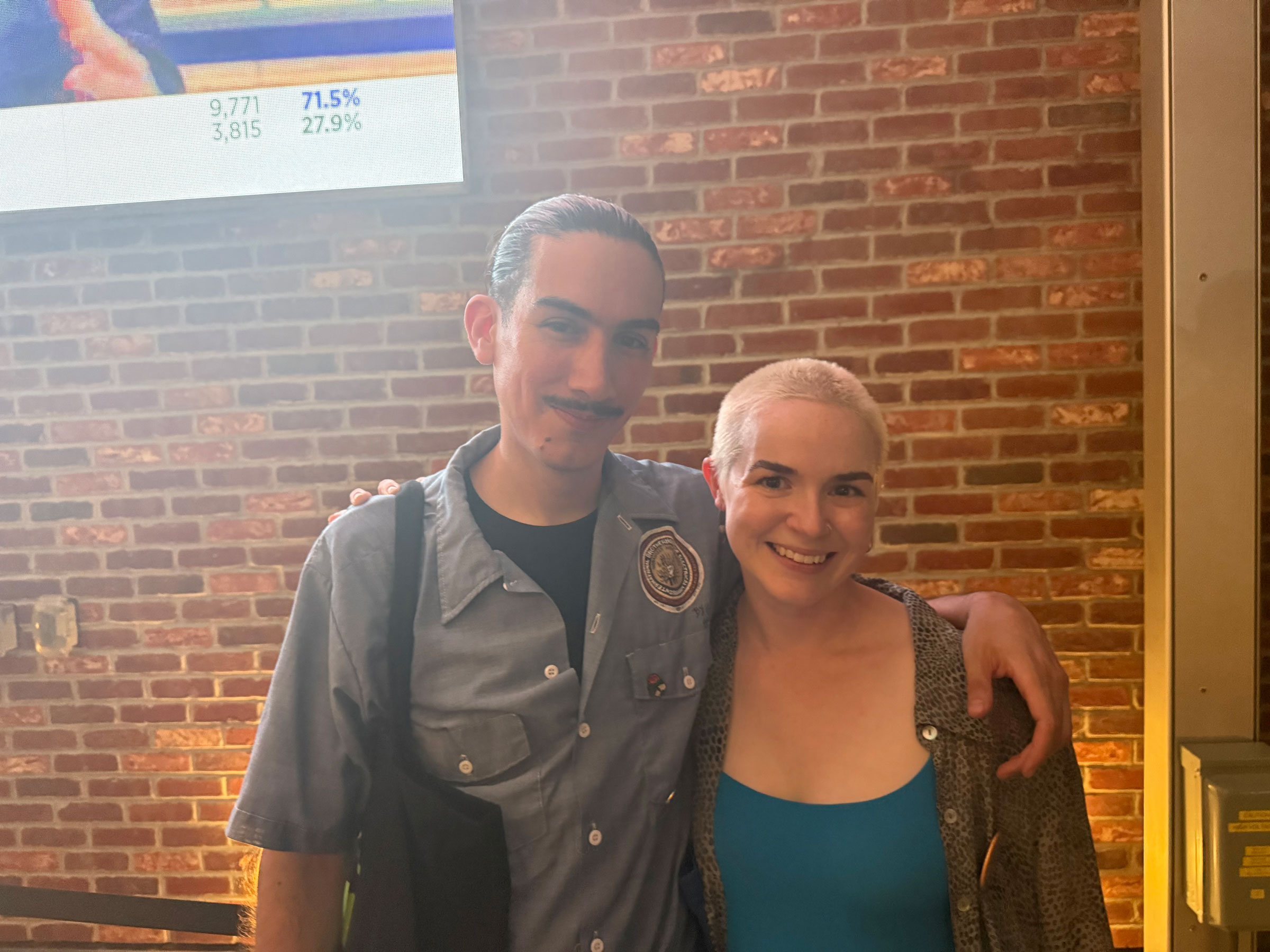 NYC-DSA Co-chairs Gustavo Gordillo and Grace Mausser