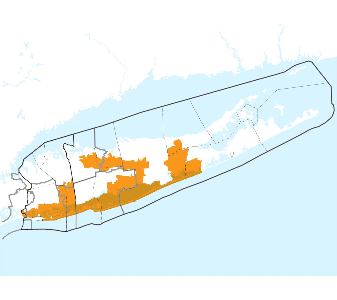 Long Island map