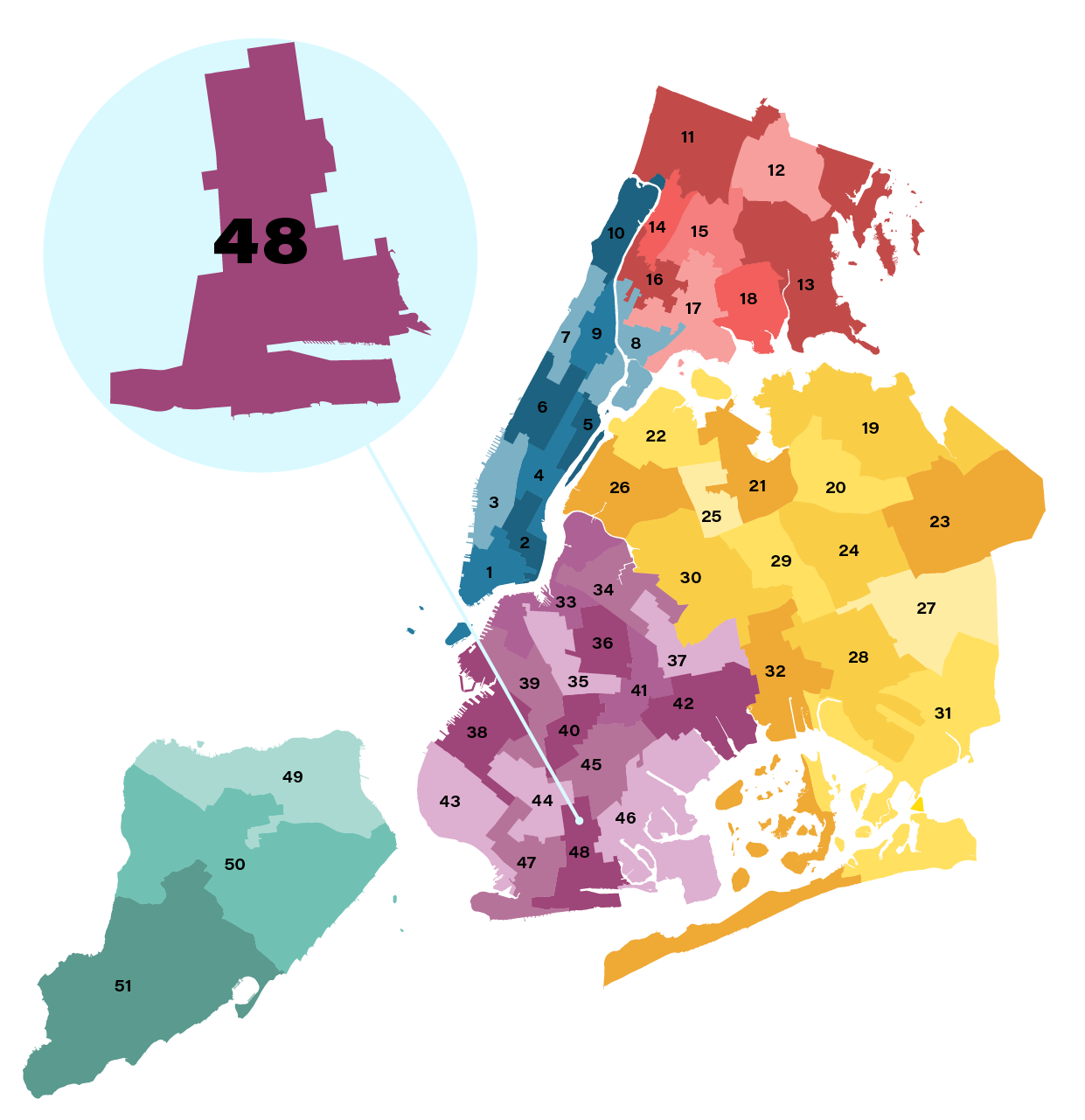 City Council District 48 map