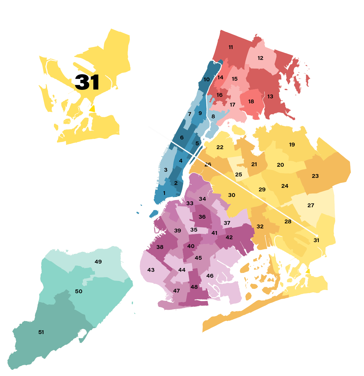 New York City District 31 Map