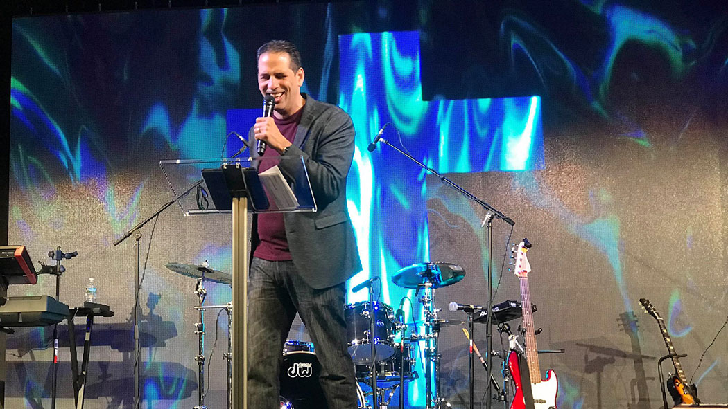 New York City Councilman Fernando Cabrera at New Life Outreach International Church, which he founded in 1988.