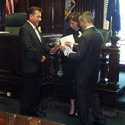 Assemblyman Matthew Titone on his wedding day Assemblyman Matthew Titone on his wedding day