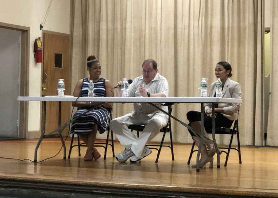 Former New York City Councilmember Annabel Palma filled-in for Rep. Joe Crowley at last night's Congressional primary debate with Alexandria Ocasio-Cortez. Former New York City Councilmember Annabel Palma filled-in for Rep. Joe Crowley at last night's Congressional primary debate with Alexandria Ocasio-Cortez.