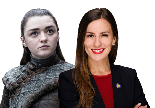 Arya Stark and Alessandra Biaggi