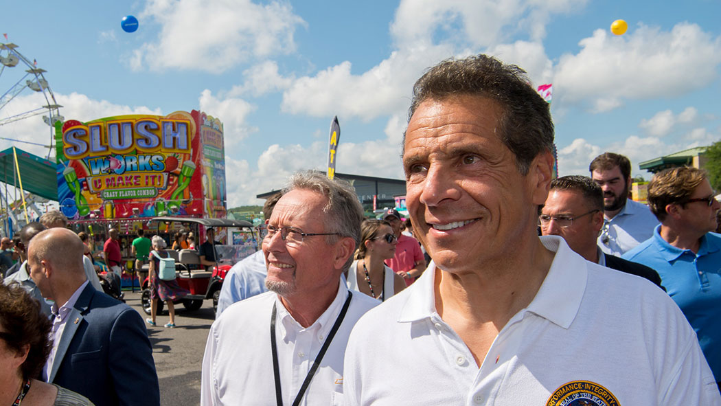 Cuomo taking in the New York State Fair.