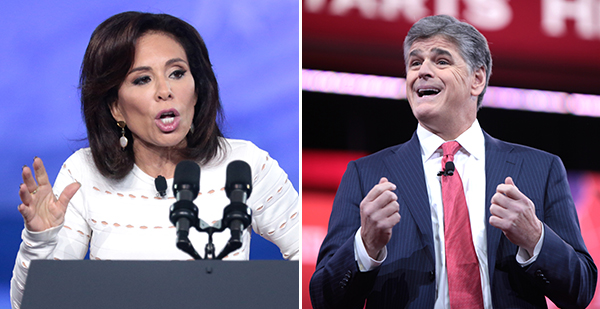 Jeanine Pirro and Sean Hannity