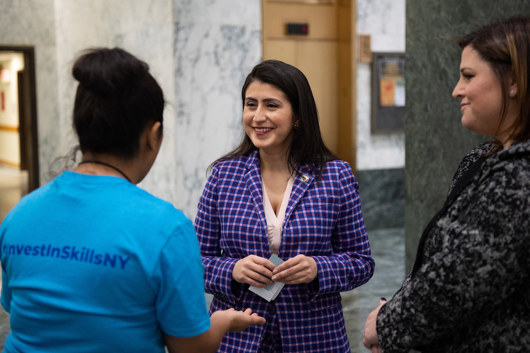 State Senator Jessica Ramos in early March of this year.