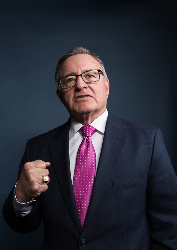 John Defrancisco making a fist