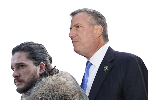 Jon Snow and Bill de Blasio