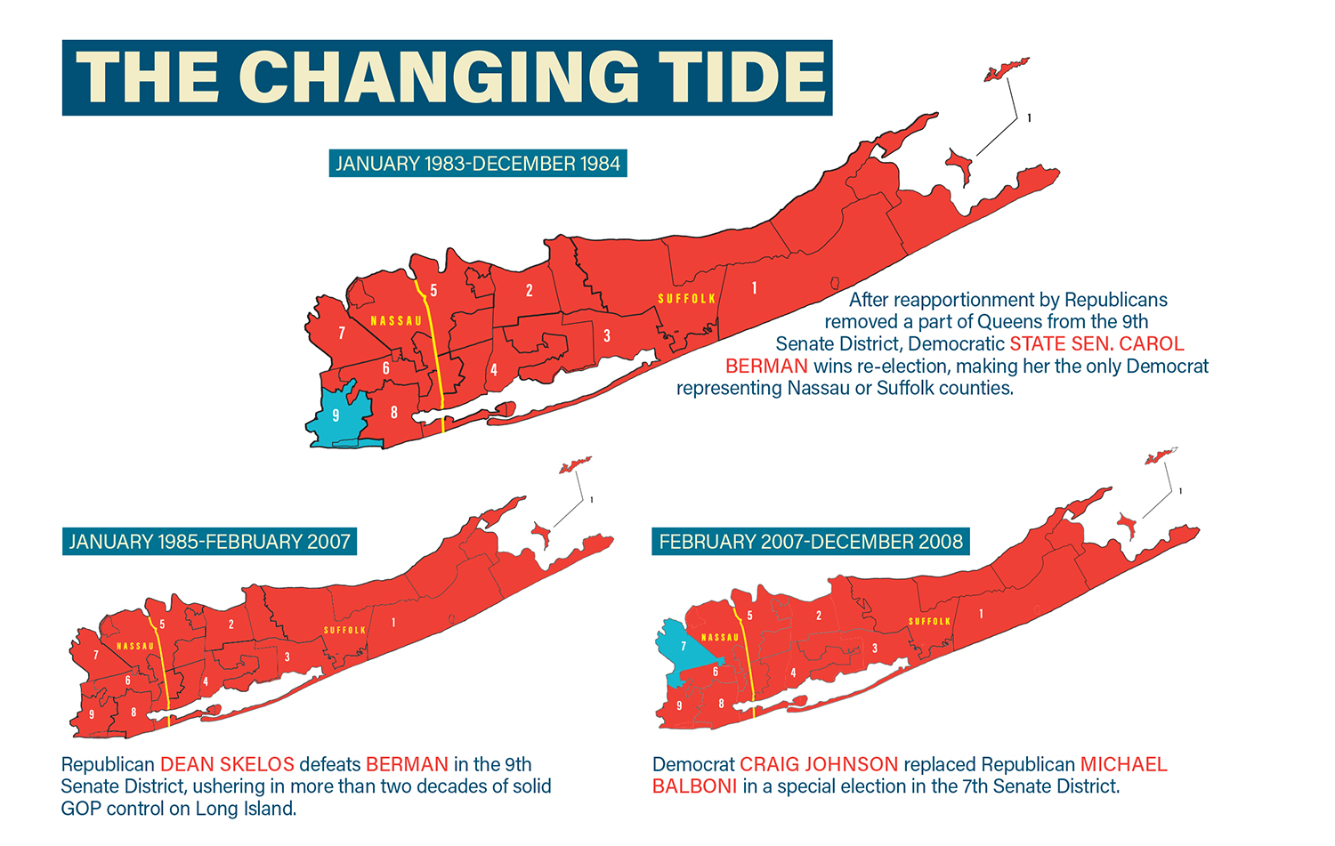 Long Island's electoral map