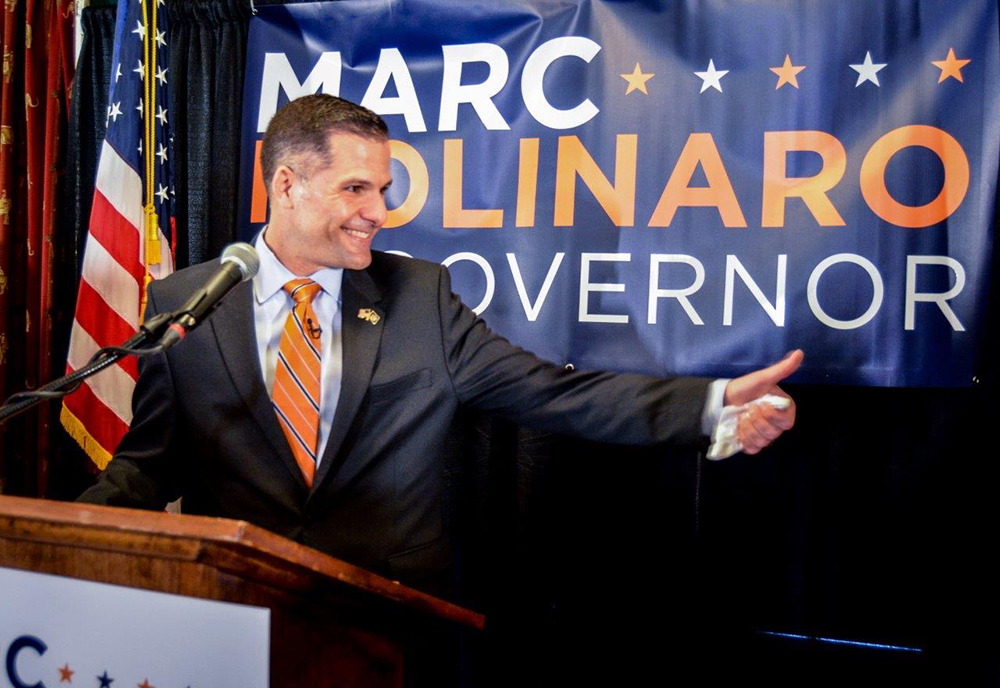 Mark Molinaro announces his candidacy for governor of New York Mark Molinaro announces his candidacy for governor of New York
