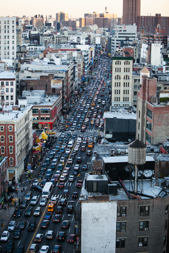 Traffic in New York City.