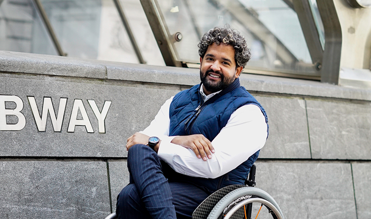 Quemuel Arroyo, the MTA's first all-agency Chief Accessibility Officer. Quemuel Arroyo, the MTA's first all-agency Chief Accessibility Officer.