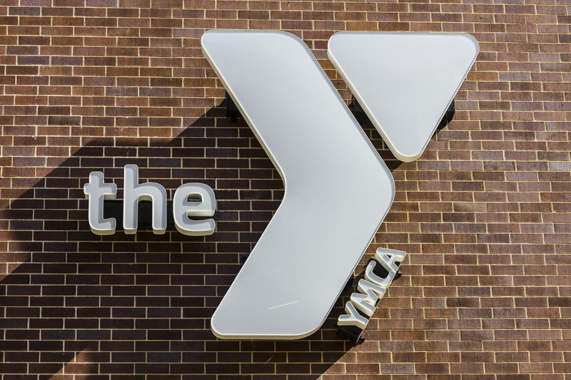 YMCA building exterior.