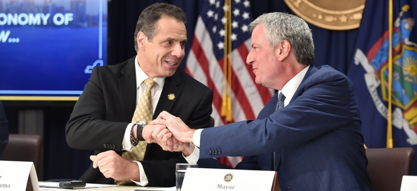 Governor Cuomo and Mayor Bill de Blasio announce that Amazon will establish a new corporate headquarters in Long Island City, Queens.