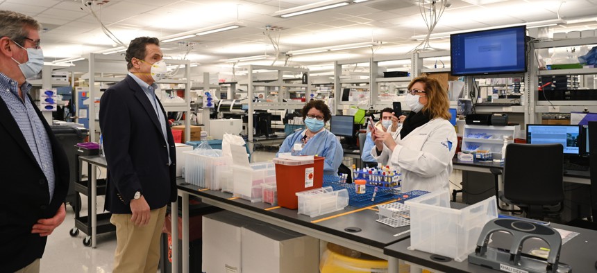 Andrew Cuomo Northwell Health lab