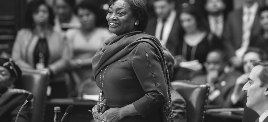 New York State Senate Majority Leader Andrea Stewart-Cousins