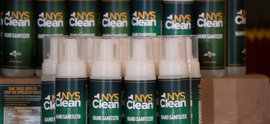 The new New York state hand sanitizer produced by prison labor.