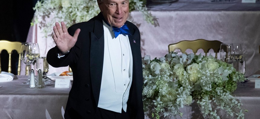 Michael Bloomberg at the 2019 Al Smith dinner