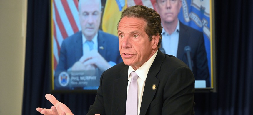 In June, the governors of New York, New Jersey and Connecticut formed a joint quarantine agreement for travelers from other states.