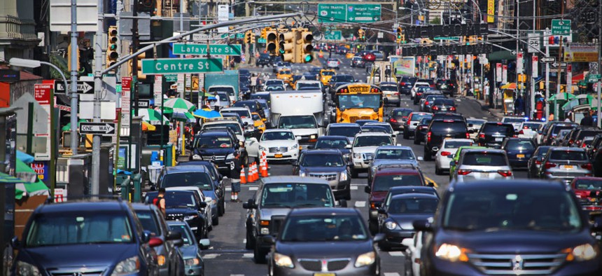 New York City traffic.