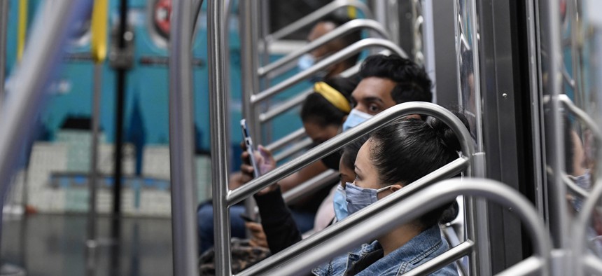 Subway car in September 2020.