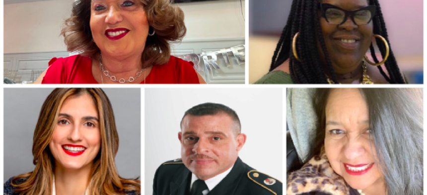 The district 13 candidates that will appear on the ballot for the Democratic primary: Marlyn Soto, Monique Johnson, Marjorie Velazquez, John Perez and Irene Estrada.