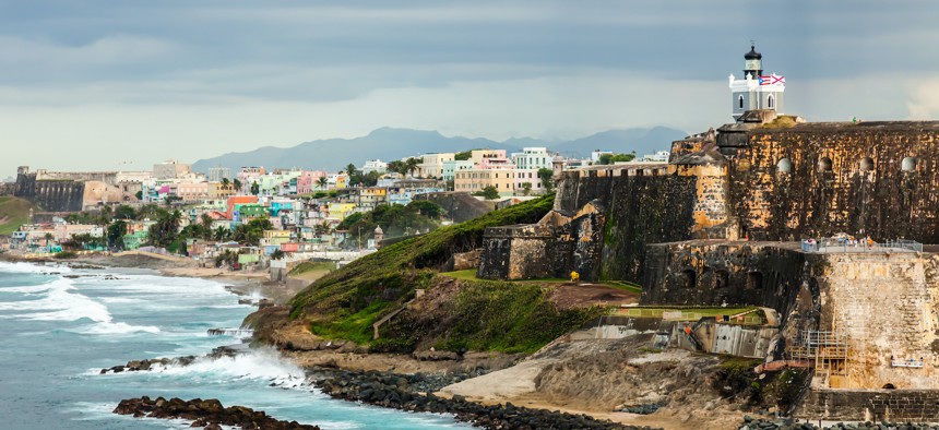 The El Morro Fortress in San Juan, Puerto Rico.