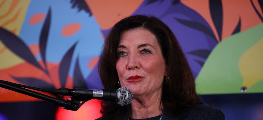 Hochul expressed support for state Democratic Party Chair Jay Jacobs’ plan to create a new, separate third party for Democrats to run on.