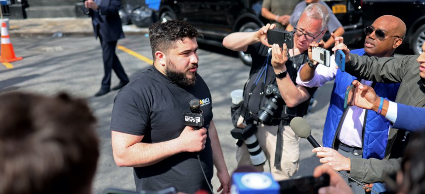 The man who spotted the subway shooter, Zack Tahhan.