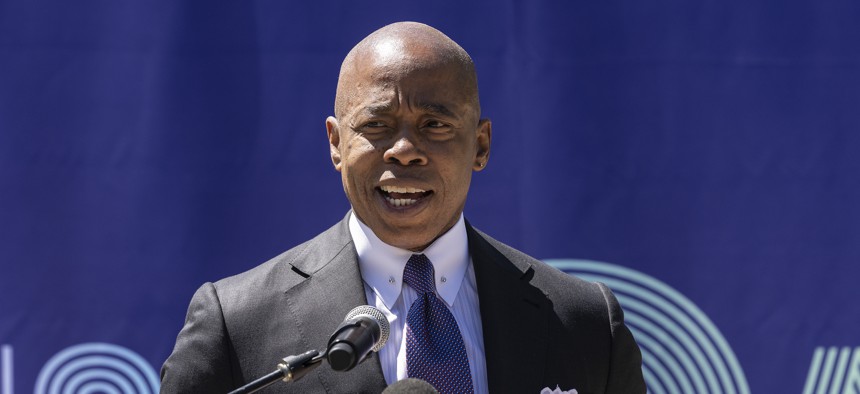 New York City Mayor Eric Adams had another day of making contradictory remarks, this time about crime.