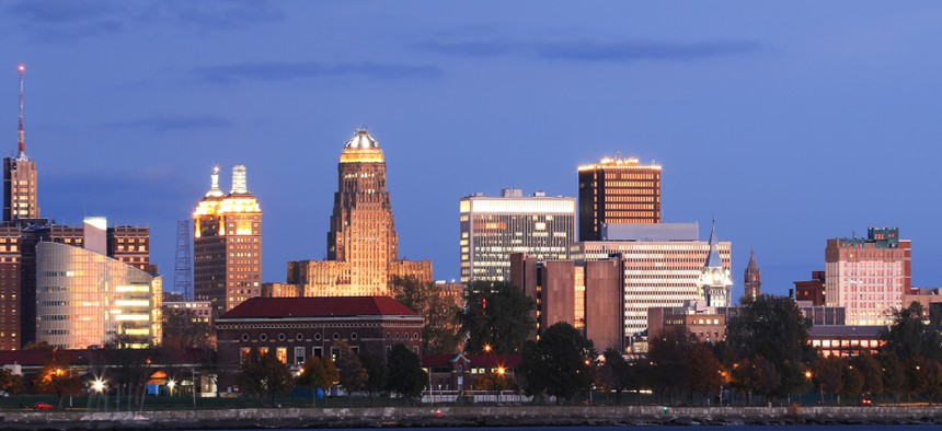 The Buffalo skyline