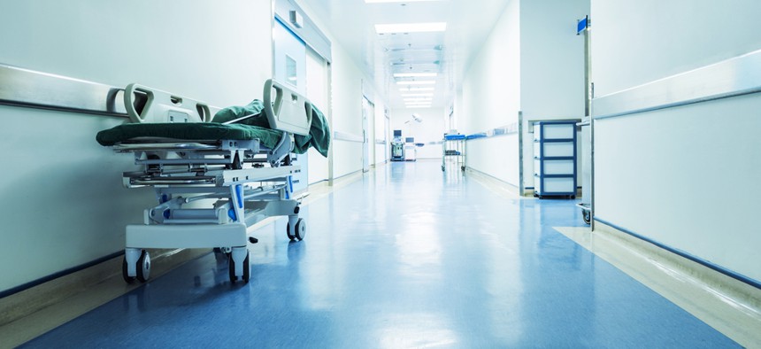 a hospital hallway