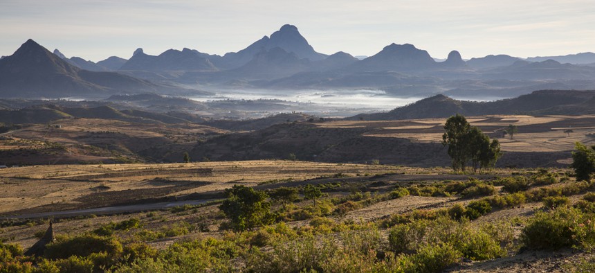 A landscape in sub-Saharan Africa