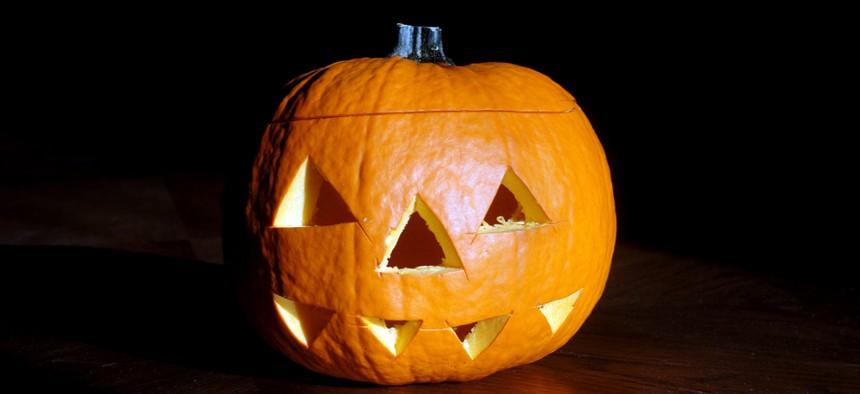 a Jack'o lantern
