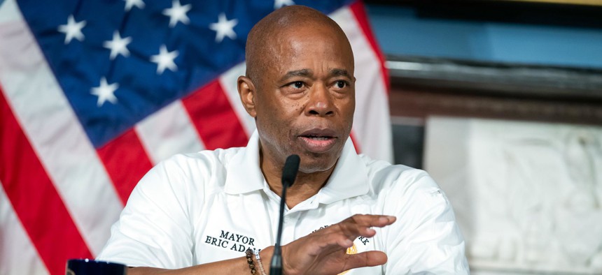 New York City Mayor Eric Adams’ administration fell behind in some key sectors, like timely delivery of welfare benefits and new bus lane installations.