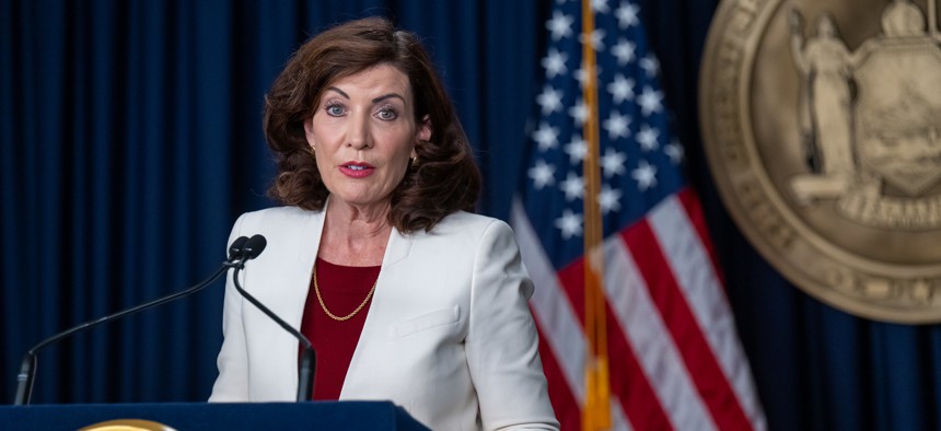 Gov. Kathy Hochul has until the end of the year to sign or veto bills from last session.
