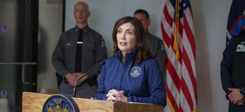 Gov. Kathy Hochul plans to back off the required construction mandates in her ambitious housing plan for the state