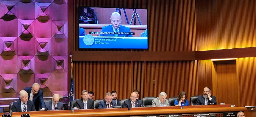 Mayor Eric Adams traveled to Albany to advocate for New York City needs on Tuesday.