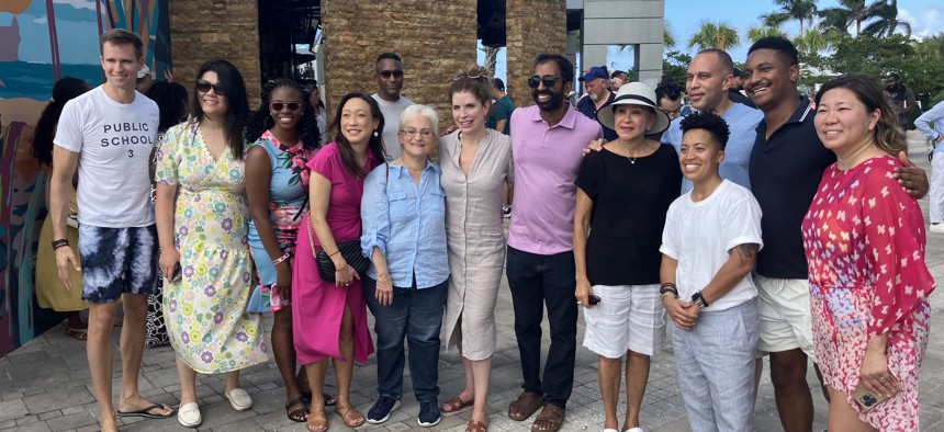 New York lawmakers posing for a photo at the 2023 Somos conference in San Juan, Puerto Rico.