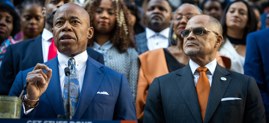 New York City Mayor Eric Adams and Schools Chancellor David Banks hope to maintain mayoral control of the city’s public school system.