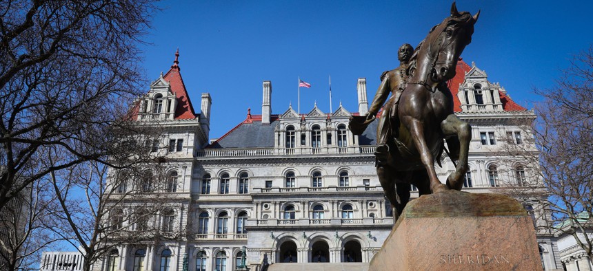 The New York State Capitol building in Albany.