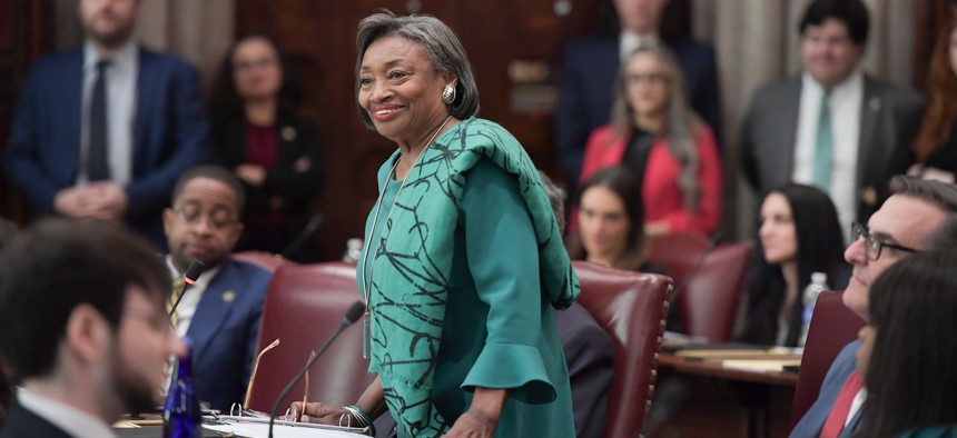 State Senate Majority Leader Andrea Stewart-Cousins