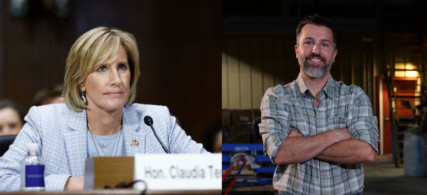 Rep. Claudia Tenney, left, and challenger Mario Fratto, right