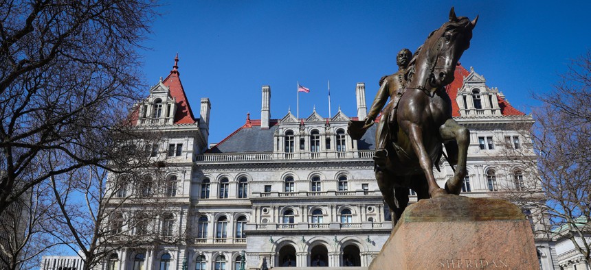 The New York State Capitol building in Albany.