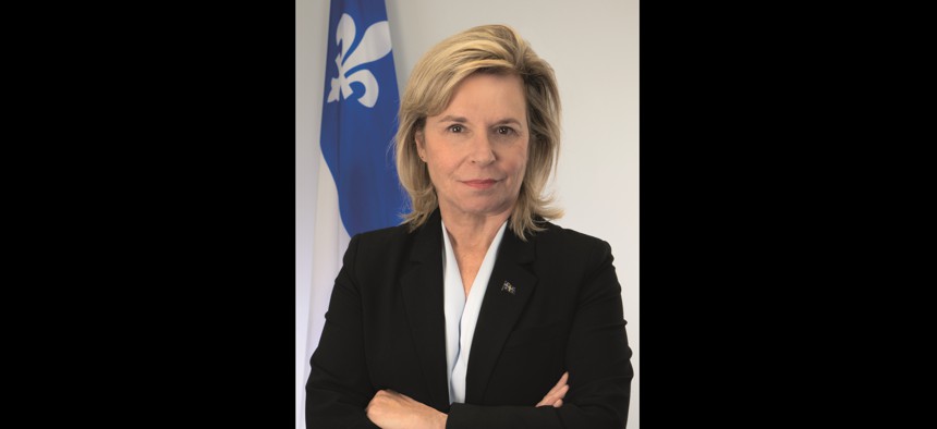 Quebec Minister of International Relations Martine Biron