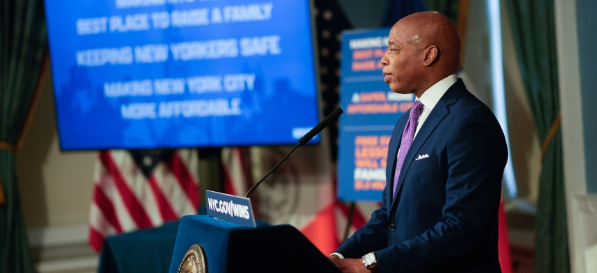 New York City Mayor Eric Adams