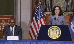 Gov. Kathy Hochul announces the appointment of Antonio Delgado as lieutenant governor.